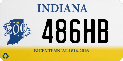 IN license plate 486HB