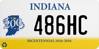 IN license plate 486HC