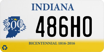 IN license plate 486HO
