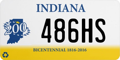 IN license plate 486HS