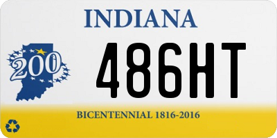 IN license plate 486HT