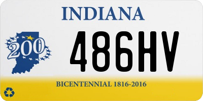 IN license plate 486HV