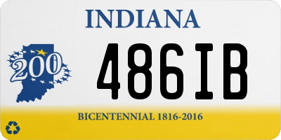 IN license plate 486IB