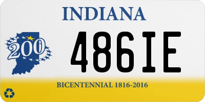 IN license plate 486IE