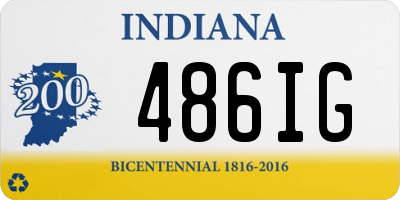 IN license plate 486IG