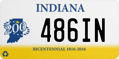 IN license plate 486IN