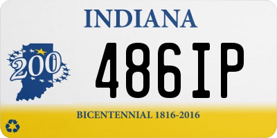 IN license plate 486IP