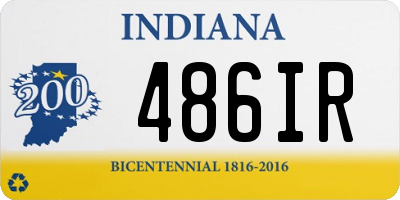 IN license plate 486IR