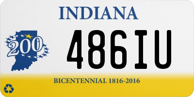 IN license plate 486IU