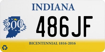 IN license plate 486JF