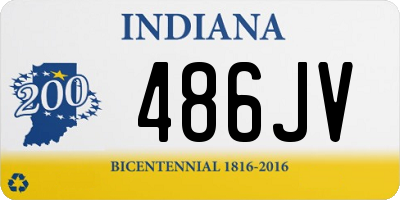 IN license plate 486JV