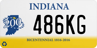 IN license plate 486KG