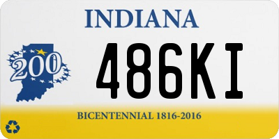 IN license plate 486KI