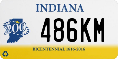 IN license plate 486KM