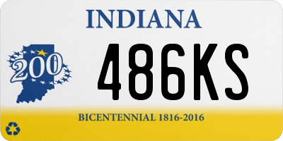 IN license plate 486KS