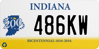 IN license plate 486KW