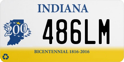 IN license plate 486LM