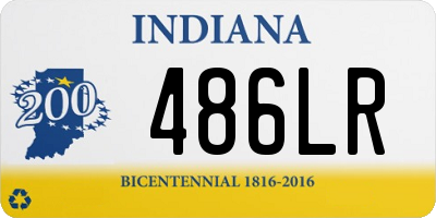 IN license plate 486LR