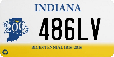 IN license plate 486LV