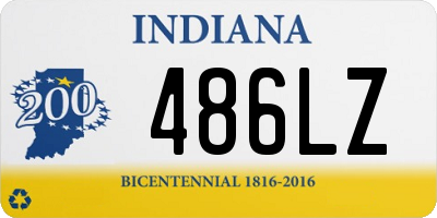 IN license plate 486LZ