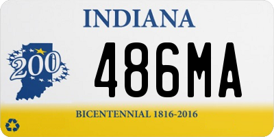 IN license plate 486MA