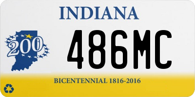 IN license plate 486MC