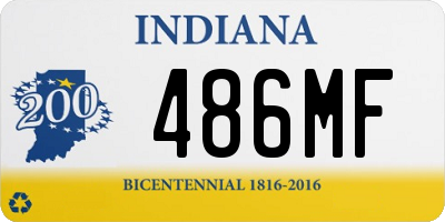 IN license plate 486MF