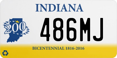 IN license plate 486MJ