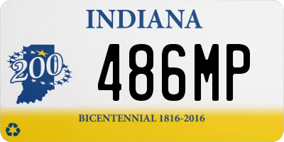 IN license plate 486MP