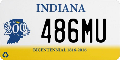 IN license plate 486MU