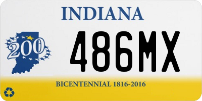 IN license plate 486MX