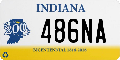 IN license plate 486NA
