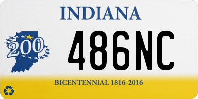 IN license plate 486NC