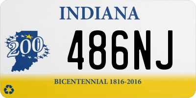 IN license plate 486NJ