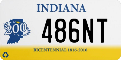 IN license plate 486NT