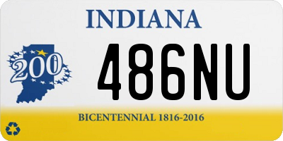 IN license plate 486NU