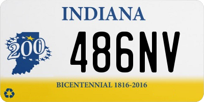 IN license plate 486NV