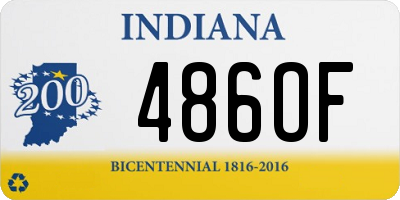 IN license plate 486OF
