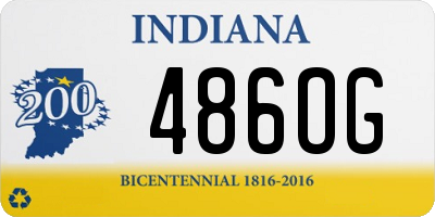 IN license plate 486OG