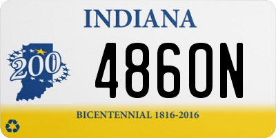 IN license plate 486ON