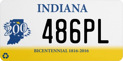 IN license plate 486PL