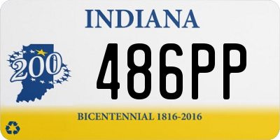 IN license plate 486PP