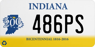 IN license plate 486PS