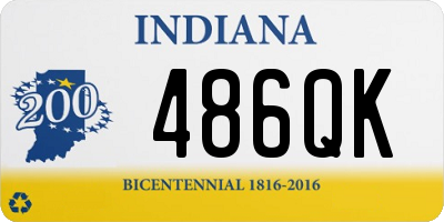 IN license plate 486QK