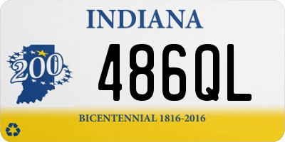 IN license plate 486QL