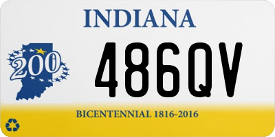 IN license plate 486QV