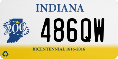 IN license plate 486QW