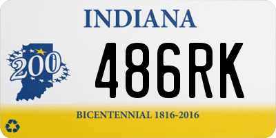 IN license plate 486RK