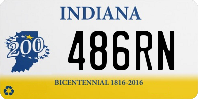 IN license plate 486RN