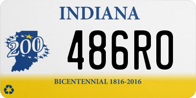 IN license plate 486RO